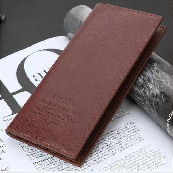 Clutch Billfold Leather Wallet ID Card Holder - Picture 5 of 7